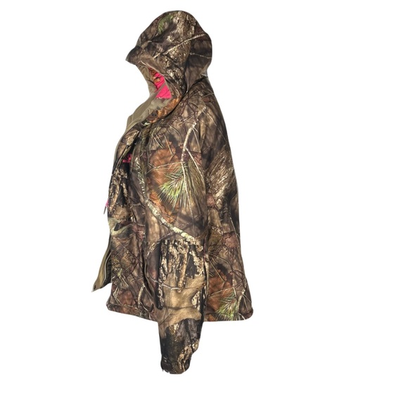 Mossy Oak women’s Camo Hooded insulated Hunting/Outdoor jacket size XL(46-48) - Picture 2 of 5